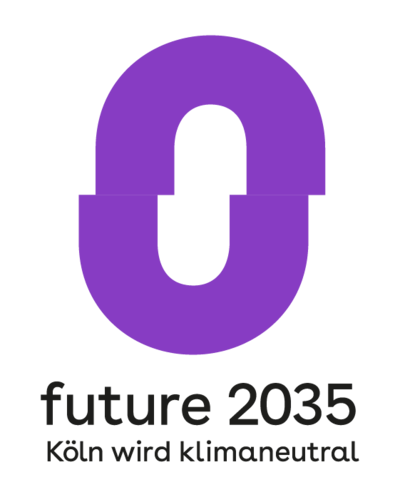 NULLfuture2035_mitClaim_lila_RGB.png NULLfuture-Logo mit der Line: „Köln wird klimaneutral bis 2035“