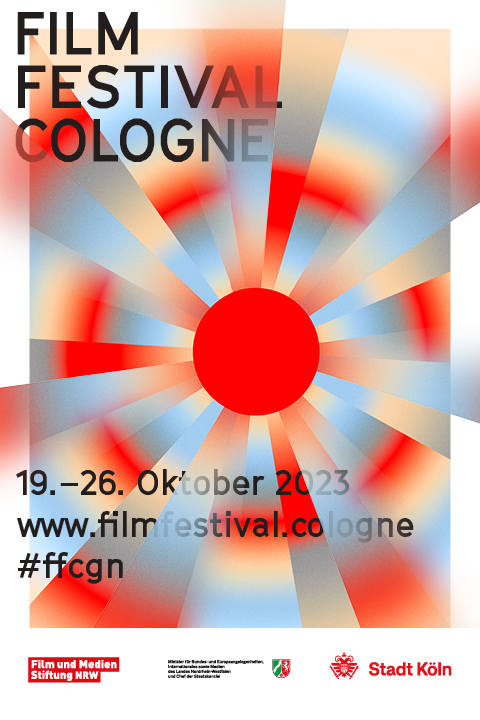 Filmplakat: "FILM FESTIVAL COLOGNE (19.-26. Oktober 2023). www.filmfestival.cologne #ffcgn"